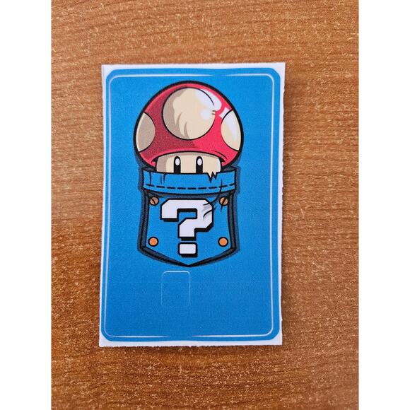 Debit Card Skin Sticker Super Mario Bros Credit Card Skin Sticker - Picture 1 of 2